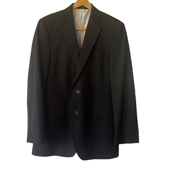 Brooks Brothers Explorer Madison Fit Suit Blazer Jacket 40L Wool Blend Charcoal - Picture 1 of 11